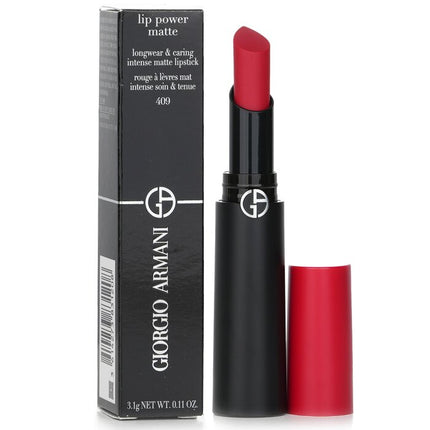 GIORGIO ARMANI - Lip Power Matte Longwear & Caring Intense Matte Lipstick 3.1g/0.11oz
