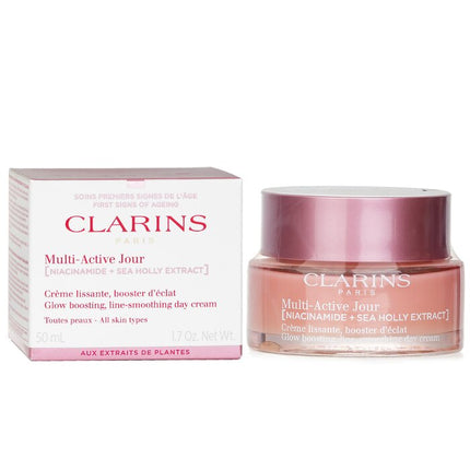 CLARINS - Multi-Active Jour ( Niacinamide + Sea Holly Extract) Glow Boosting Line-Smoothing Day Cream All Skin Types