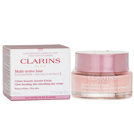 CLARINS - Multi-Active Jour( Niacinamide+Sea Holly Extract) Glow Boosting Line-Smoothing Day Cream Dry Skin