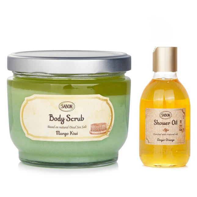 SABON - Body Scrub - Mango Kiwi & Shower Oil - Ginger Orange