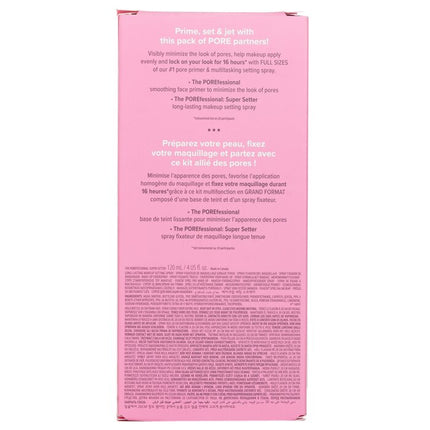 BENEFIT - Prime & Set Pore Pack: The Porefessional Smoothing Face Primer + Super Setter Long Lasting Makeup Setting Spray
