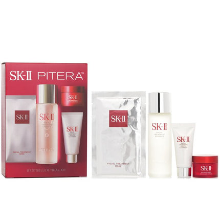 SK II - Best Seller Trial Kit: Facial Treatment Ess. 75ml+Facial Treatment Cleanser 20g+SKINPOWER Advanced Cream 15g+ F.T Mask 1