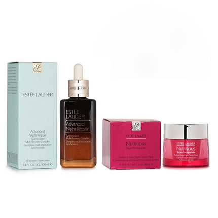 ESTEE LAUDER - Estee Lauder Nutritious Super-Pomegranate Radiant Energy Night Creme/Mask + ANR Synchronized Multi-Recover (Stand