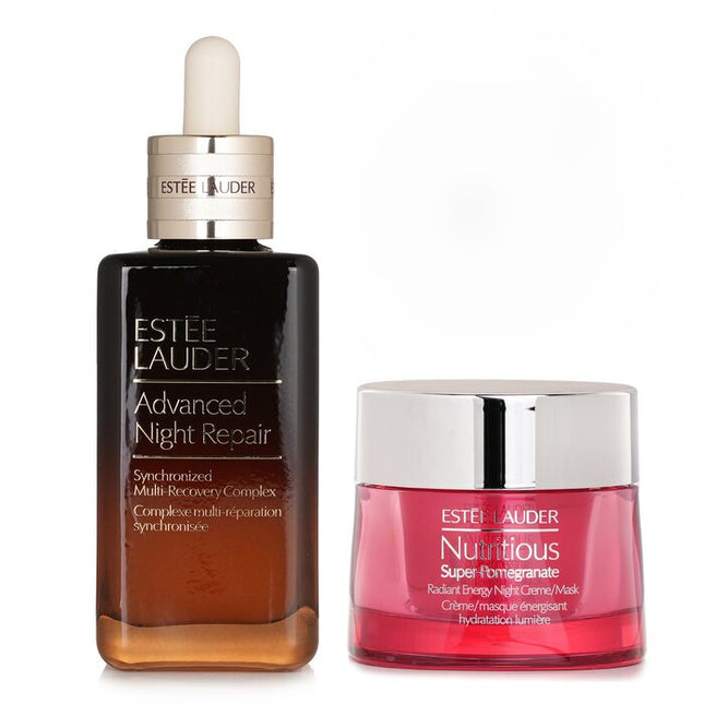 ESTEE LAUDER - Estee Lauder Nutritious Super-Pomegranate Radiant Energy Night Creme/Mask + ANR Synchronized Multi-Recover (Stand