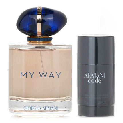GIORGIO ARMANI - Giorgio Armani My Way Eau De Parfum Spray + Armani Code Deo Stick