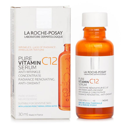 LA ROCHE POSAY - Pure Vitamin C12 Serum Anti Wrinkle Concentrate, Radiance Renovating, Anti-Oxidant