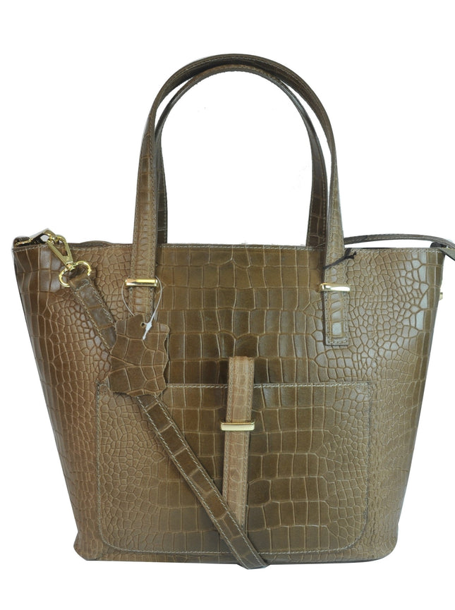 Misty Croci Beau  Genuine Leather Tote  [Made in Italy]