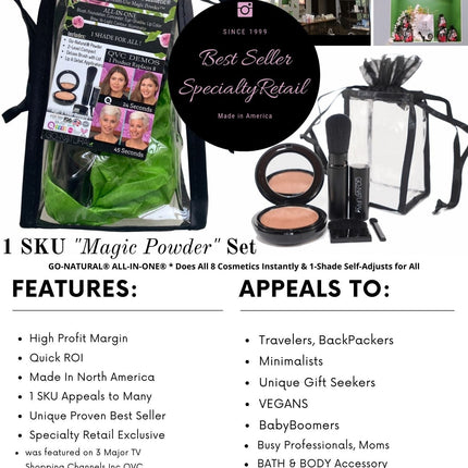 Wholesale Cases - Bundle Offers - GO-NATURAL® ALL-IN-ONE® Powder - Travel Gift Sets - LARGE