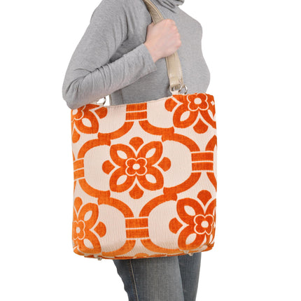 Stencil Brown Large Tote