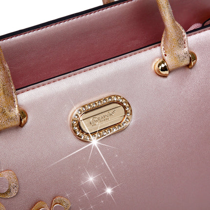 Brangio Italy Silver Bloom Tote