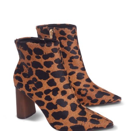 Sapucaia Animal Print Boots – 8.4cm Block Heel Ankle