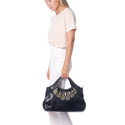 Feather Black Tote