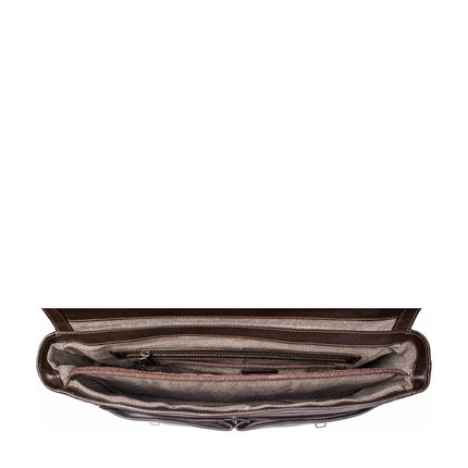 Hawkins Leather 15" Laptop Compatible Briefcase Work Bag