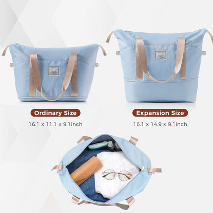 5-Piece Luggage Set With Expandable Travel Bag - Includes 16", 20", 24", 28" Suitcases With 360° Spinner Wheels and Adju