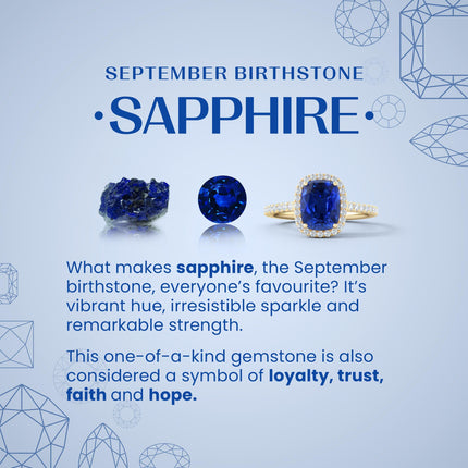 Princess Diana Inspired 3.00CTW AGI Certified G/vs Lab-Grown Sapphire and Diamond Halo Ring in 14K White Gold