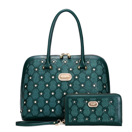Wildflower Blossom Handmade Classy Canvas Medium Satchel