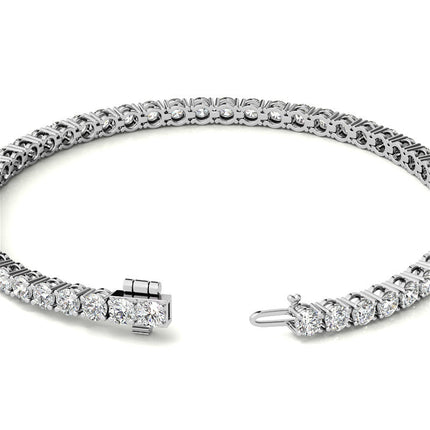 8.5 CTW Lab Grown Diamond Tennis Bracelet in 14kt White/Yellow Gold (G/Vs) AGI Certified
