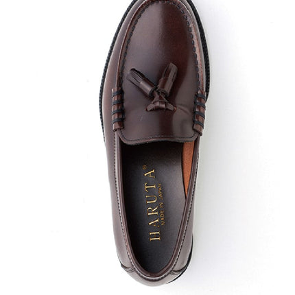 HARUTA Tassel Loafer-Men-907 D.BROWN