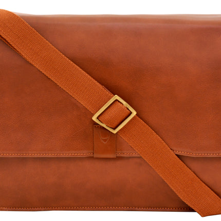 Aiden Leather Business Laptop Messenger Cross Body Bag