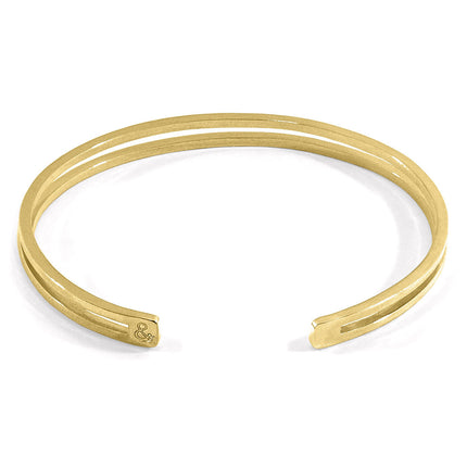 Brady Outline Midi Geometric 9ct Yellow Gold Bangle