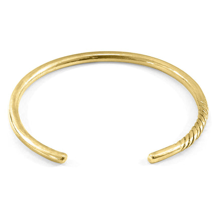Byron Quarter Rope Wayfarer 9ct Yellow Gold Bangle