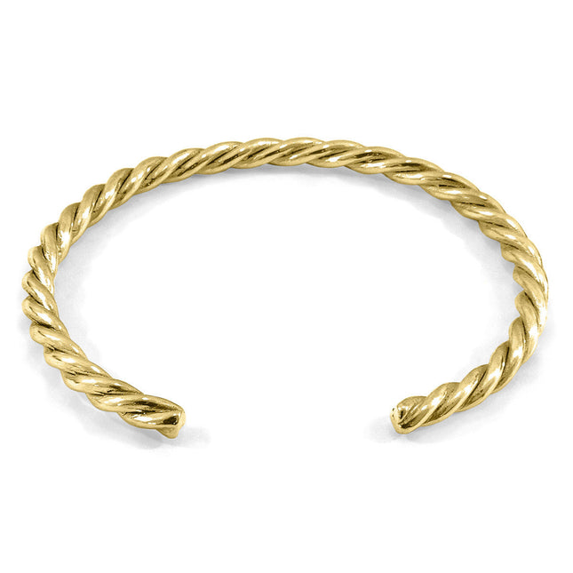 Gammell Full Rope Wayfarer 9ct Yellow Gold Bangle
