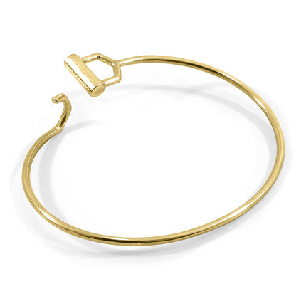 Hardy Buckle Midi Geometric 9ct Yellow Gold Bangle