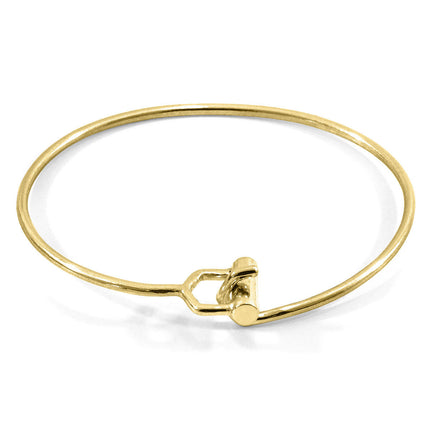 Hardy Buckle Midi Geometric 9ct Yellow Gold Bangle