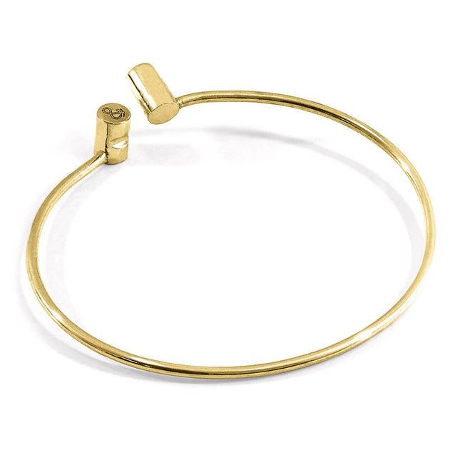 Wynne Capsule Midi Geometric 9ct Yellow Gold Bangle