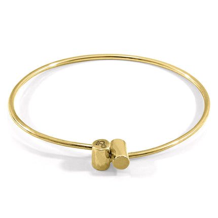 Wynne Capsule Midi Geometric 9ct Yellow Gold Bangle