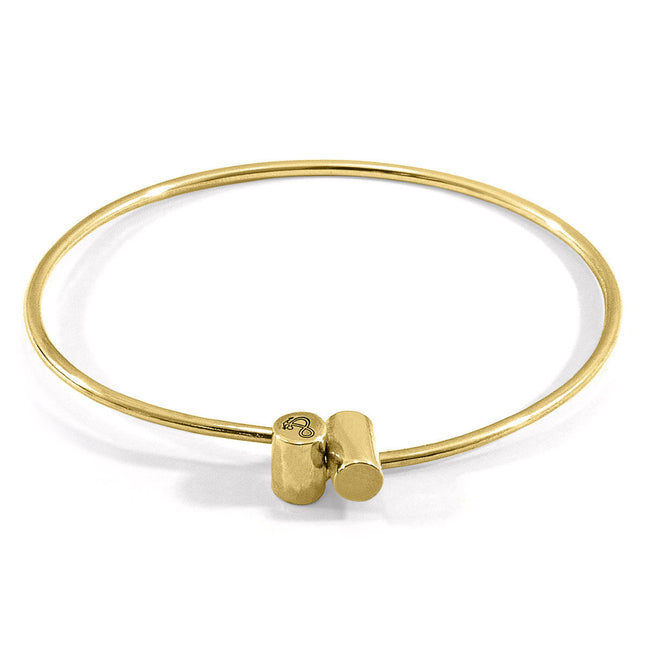 Wynne Capsule Midi Geometric 9ct Yellow Gold Bangle
