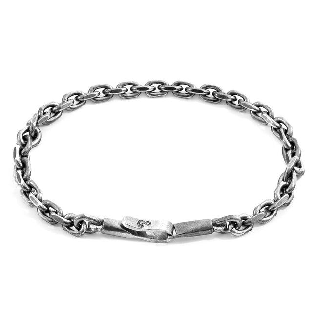 Halyard Sail Silver Chain Bracelet
