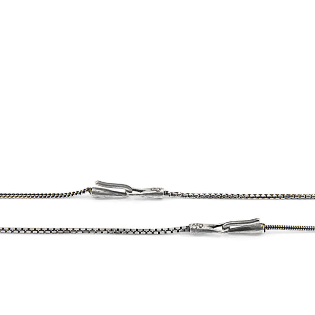 Moonraker Sail Silver Chain SKINNY Bracelet