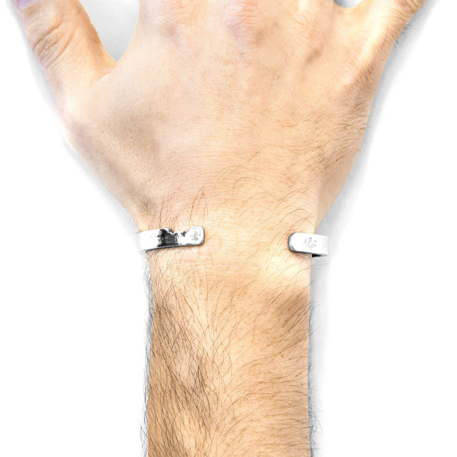Axton Anchor Cutout Wayfarer Silver Bangle