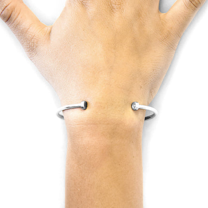Ditton Round Midi Wayfarer Silver Bangle