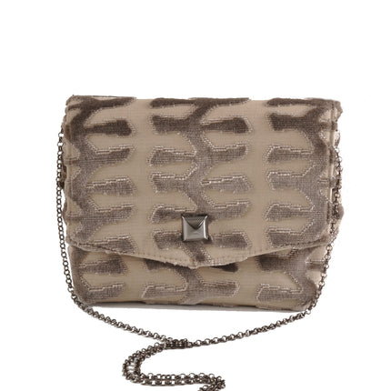 Totem Taupe Square Clutch