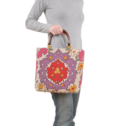 Bohemian Magenta Small Tote