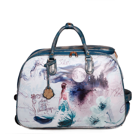 Fairy Tale Vegan Travel Duffle Bag W/Wheel