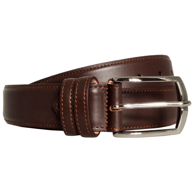 34 Mm Sartorial Buffed Leather Belt Brown