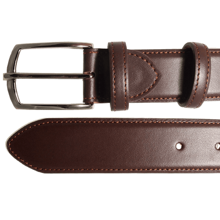 34 Mm Sartorial Buffed Leather Belt Brown