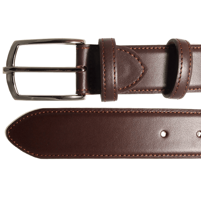 34 Mm Sartorial Buffed Leather Belt Brown