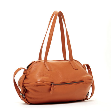 Leather Satchel Bag Brown Shoulder Purse Women's Handbag