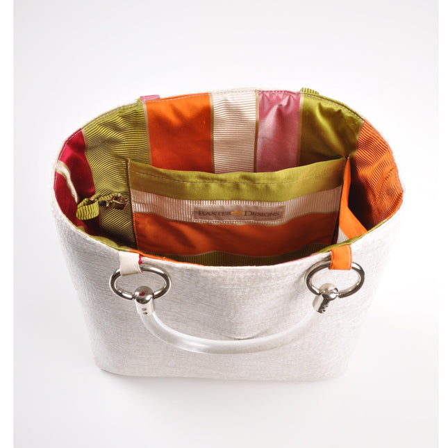 Boa Cream Small Tote