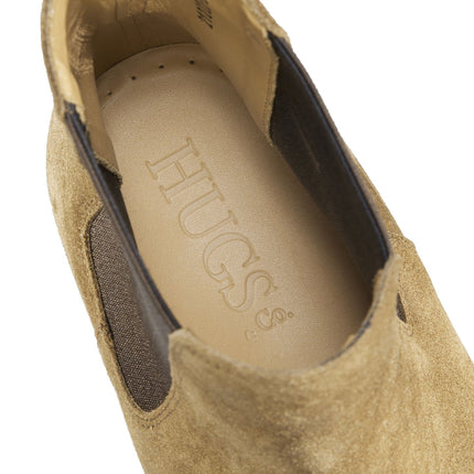 Tobacco Suede Chelsea Boots, Welted Leather Sole