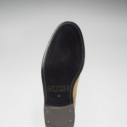 Tobacco Suede Chelsea Boots, Welted Leather Sole