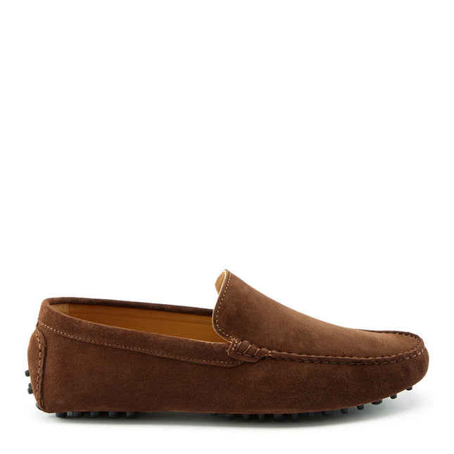 Driving Loafers, Brown Suede
