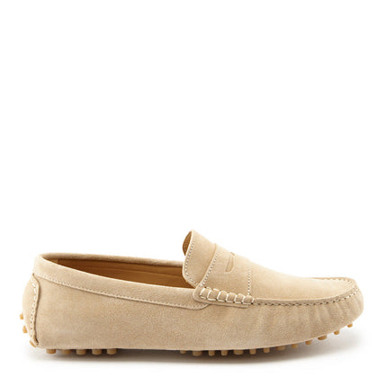 Penny Driving Loafers, Taupe Suede