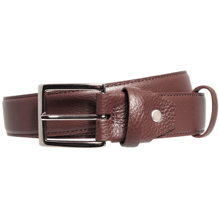 34 Mm Duo Ply Leather Belt Brown