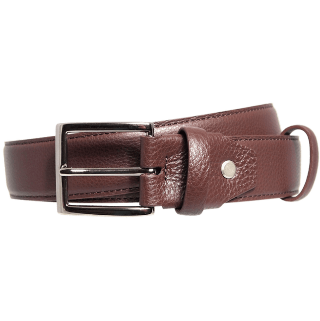 34 Mm Duo Ply Leather Belt Brown