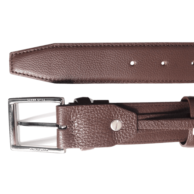 34 Mm Duo Ply Leather Belt Brown
